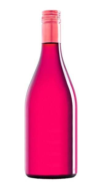 Botella de champán aislado