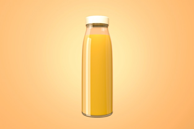 Botella de jugo de naranja