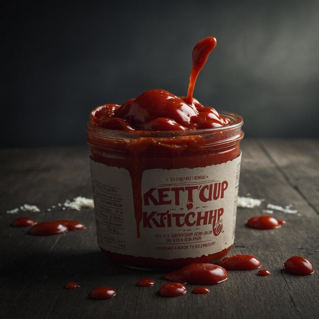 Botella de ketchup picante perfecta para complementar sus recetas caseras