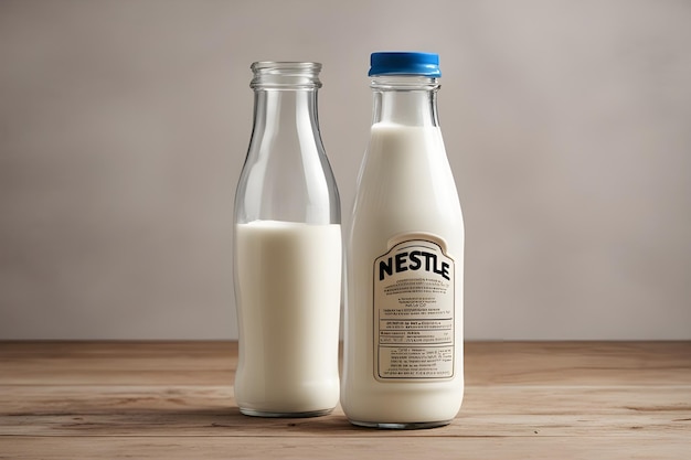 botella de leche nestlé