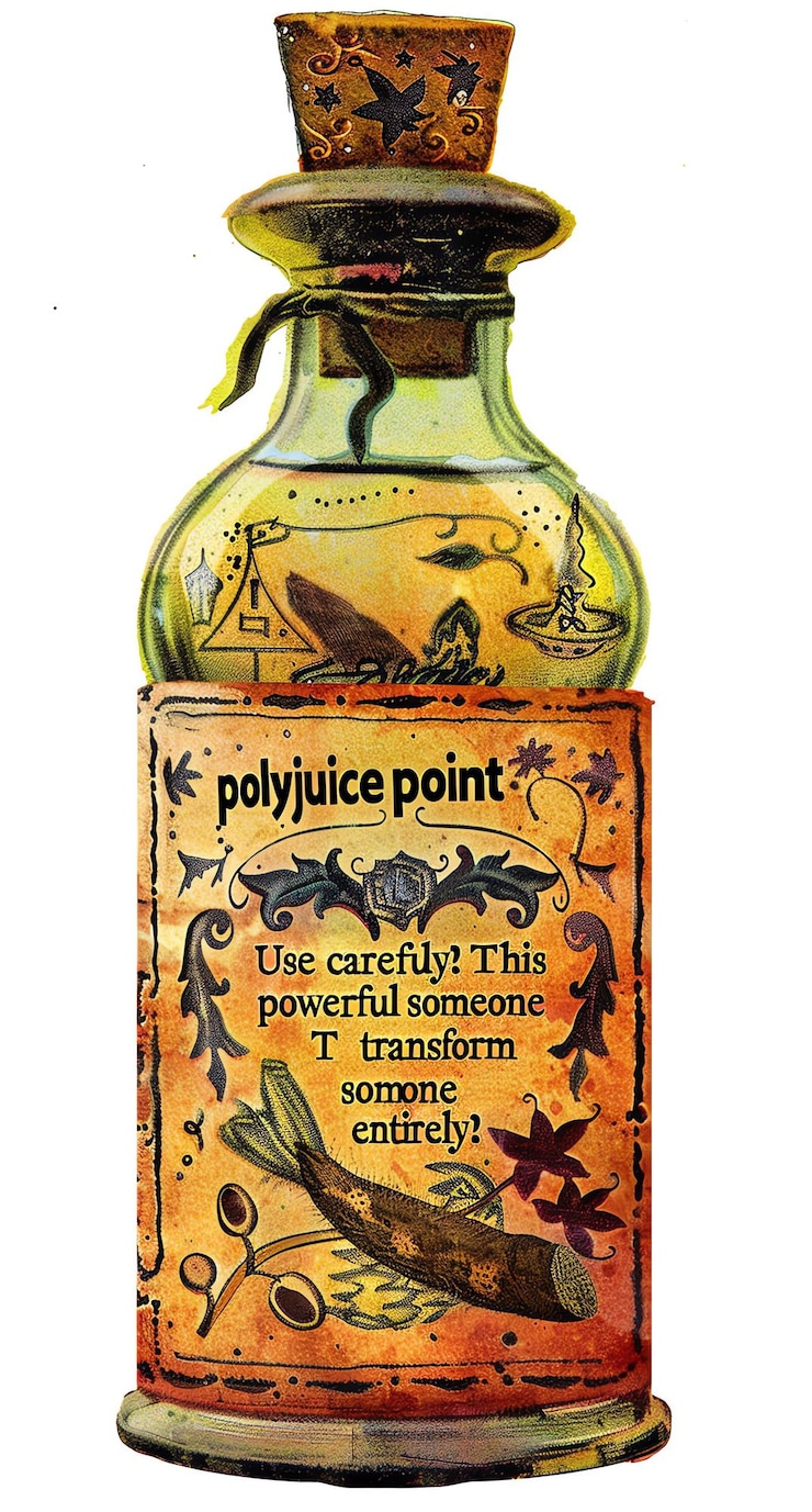 Foto una botella de líquido que dice pompom en él