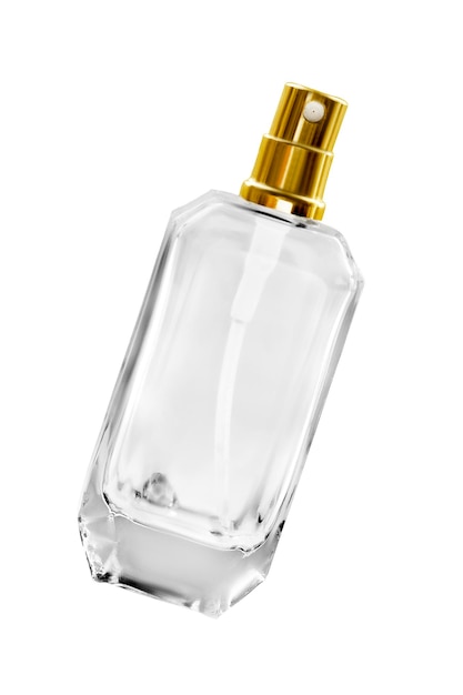 Botella de perfume aislada