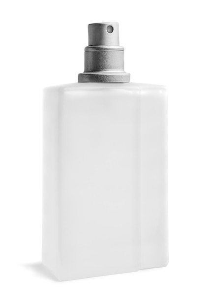 Botella de perfume aislada
