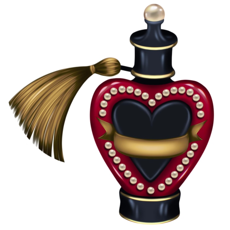 Foto botella de perfume de época
