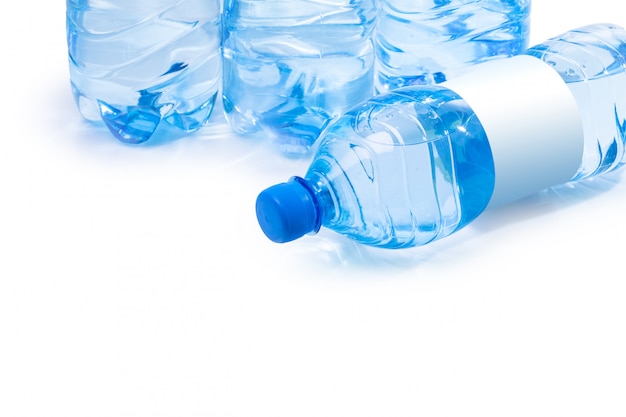 Botella de plástico de agua