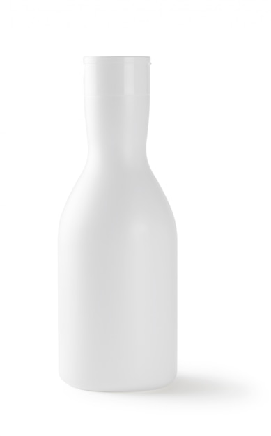 Botella redonda blanca