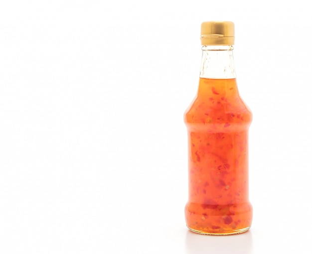 botella de salsa de chili y dulce