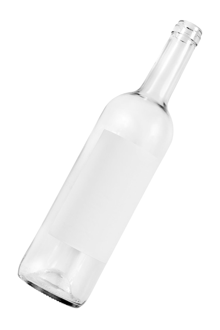 Foto botella vacía aislada