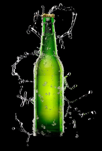 botella verde de cerveza