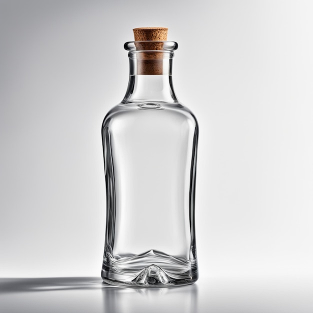 botella de vidrio vacía