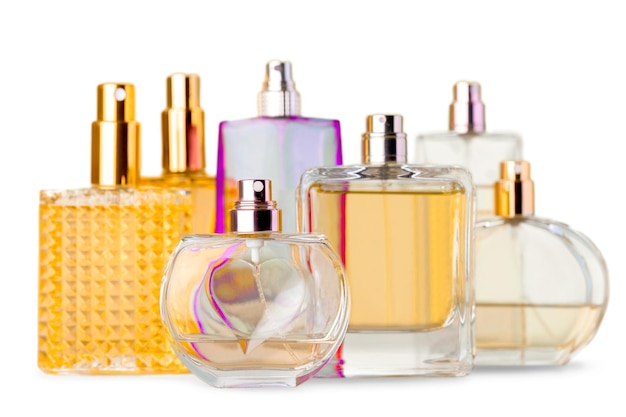 Botellas de perfume de vidrio