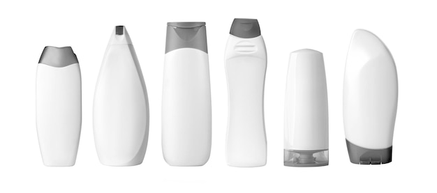 Botellas de plástico para el champú