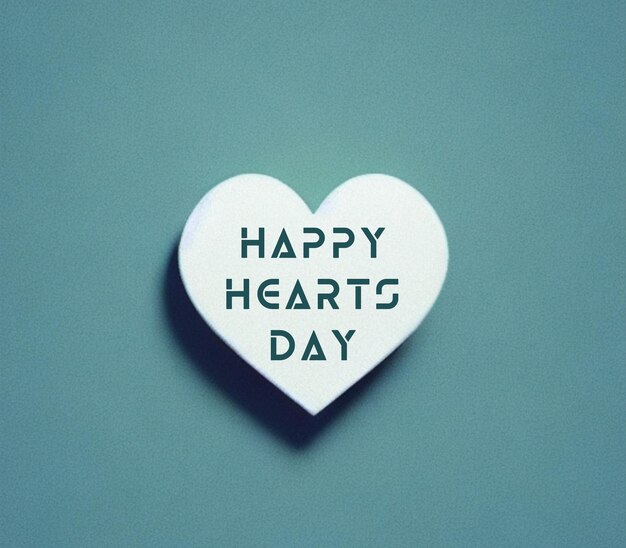 Un botón en forma de corazón con las palabras feliz día de los corazones.