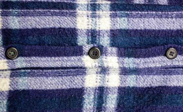 Botones en una chaqueta vieja Primer plano de botones Botones en una chaqueta vintage Diseño de sudadera vintage