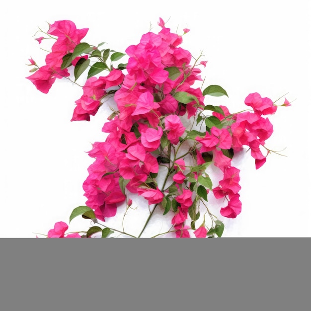 Bougainvillea en un fondo blanco