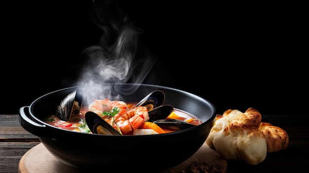 Bouillabaisse eine traditionelle Fischsuppe