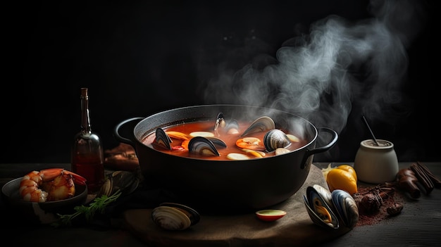 Bouillabaisse una sopa de pescado tradicional