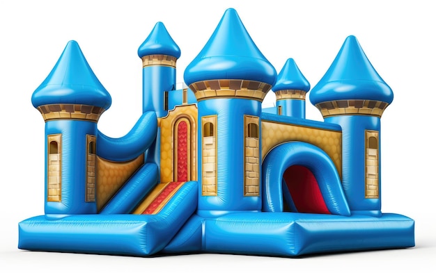 Foto bounce house fun en fondo blanco o png transparente