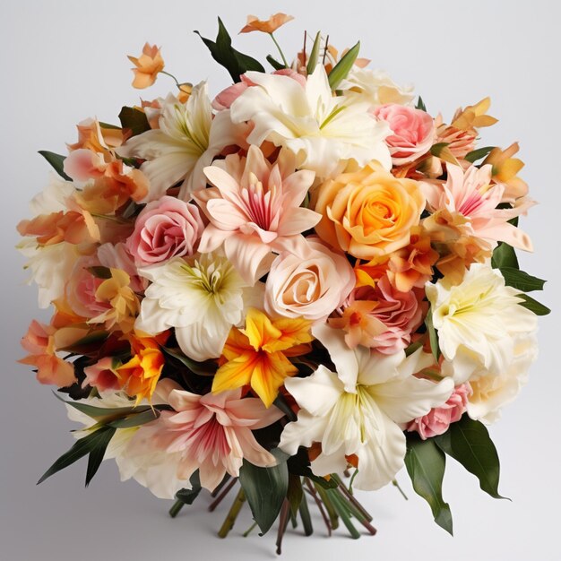 Bouquet aus Alstroemeria Gerber Rose und Chrysanthe