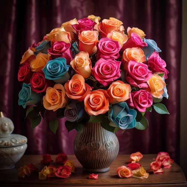 Bouquet de emoções rosas