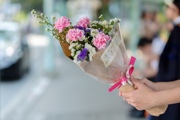 Bouquet de felicitações.