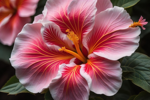 Bouquet de flores coloridas em um fundo de cor sólida de perto ai generativo