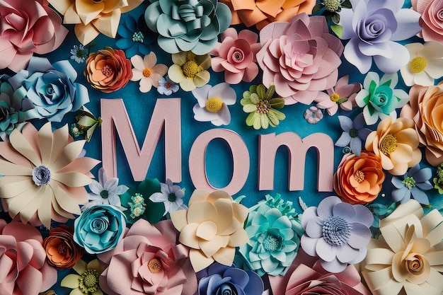 Bouquet de flores de papel para o Dia da Mãe
