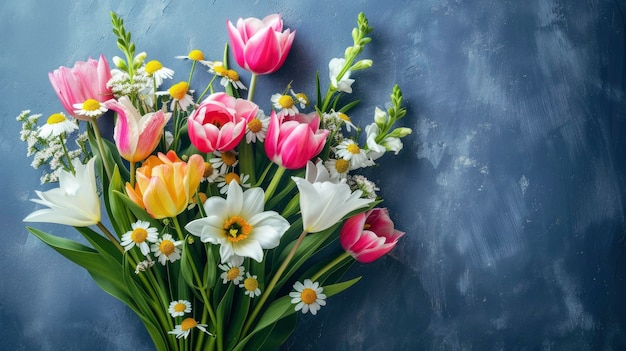 Bouquet de flores frescas de primavera