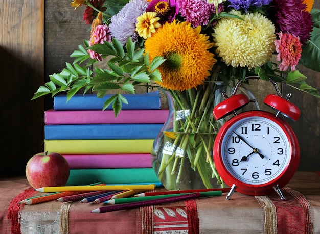 Bouquet e livros