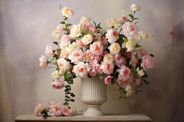 Bouquet em um altar de casamento ou pódio