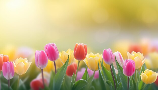 Bouquet von niederländischen Tulpen Ostern-Konzept