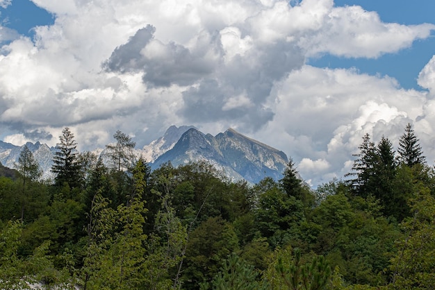 Bovec-Landschaft nahe Boka-Wasserfall