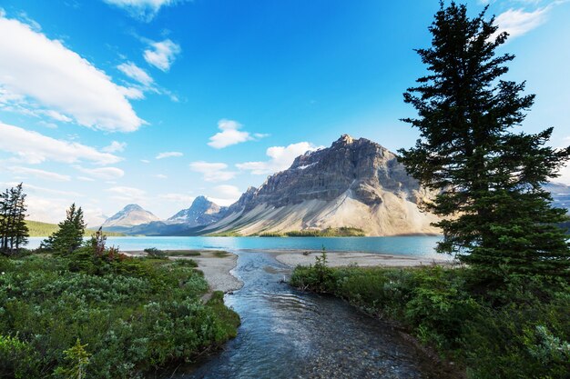 Bow Lake, Icefields Parkway, Parque Nacional de Banff, Canadá