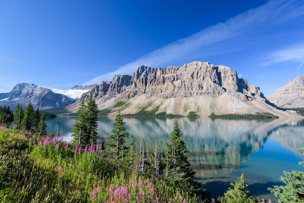 Bow see, banff nationalpark, alberta, kanada