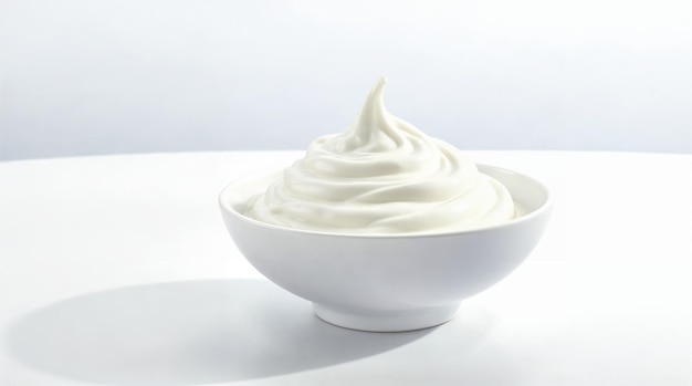 A bowl of delicious, creamy soft serve ice cream