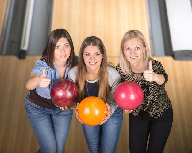 Foto bowling spielen