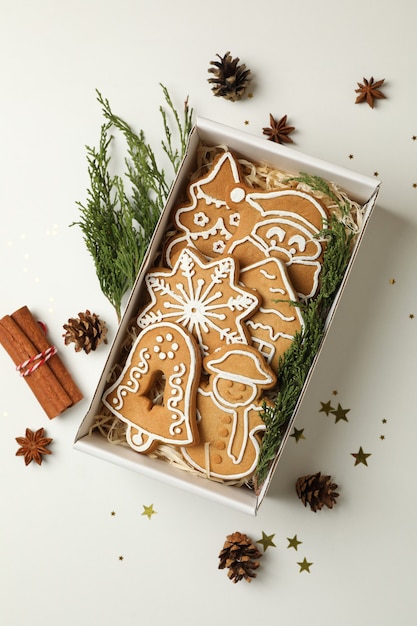 Box mit leckerem Weihnachtsplätzchen