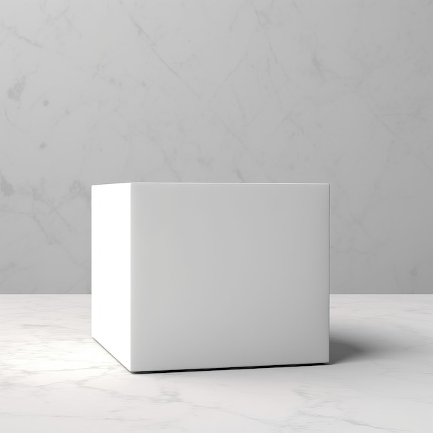 Box-Produkt-Mockup, neutraler Hintergrund, Box-Verpackungs-Layout-Mock-Up