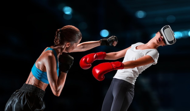 Boxe jovem. Mídia mista