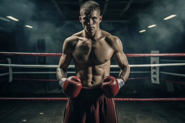 Boxeador listo para el ring