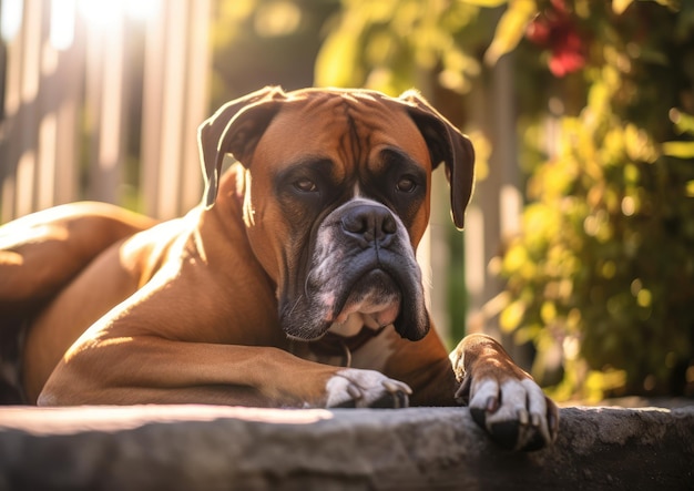 El Boxer es una raza de perro de pelo corto mediano a grande.