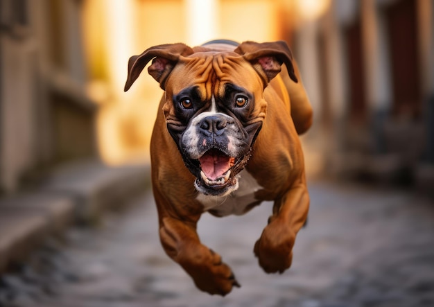 El Boxer es una raza de perro de pelo corto mediano a grande.