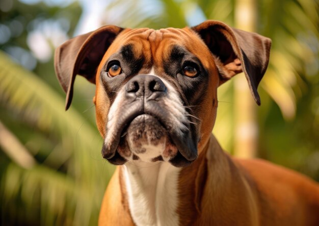 El Boxer es una raza de perro de pelo corto mediano a grande.