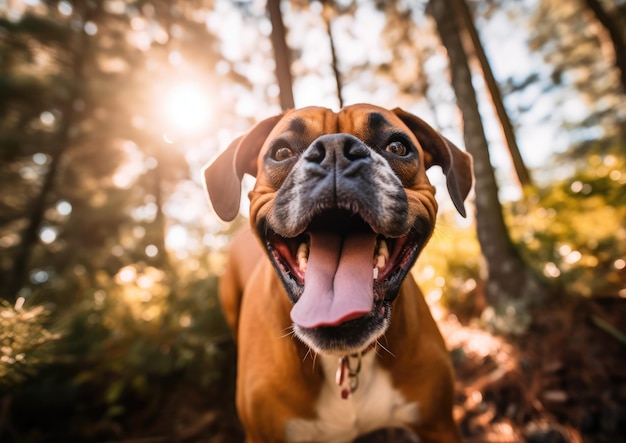 El Boxer es una raza de perro de pelo corto mediano a grande.