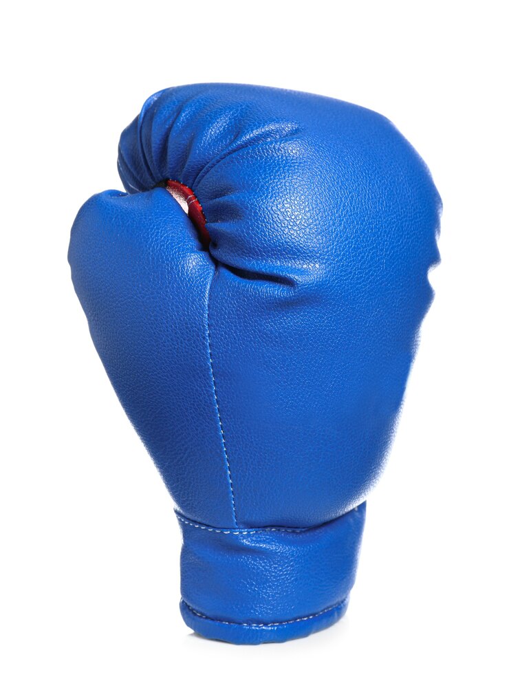 Foto boxhandschuh auf weißer oberfläche