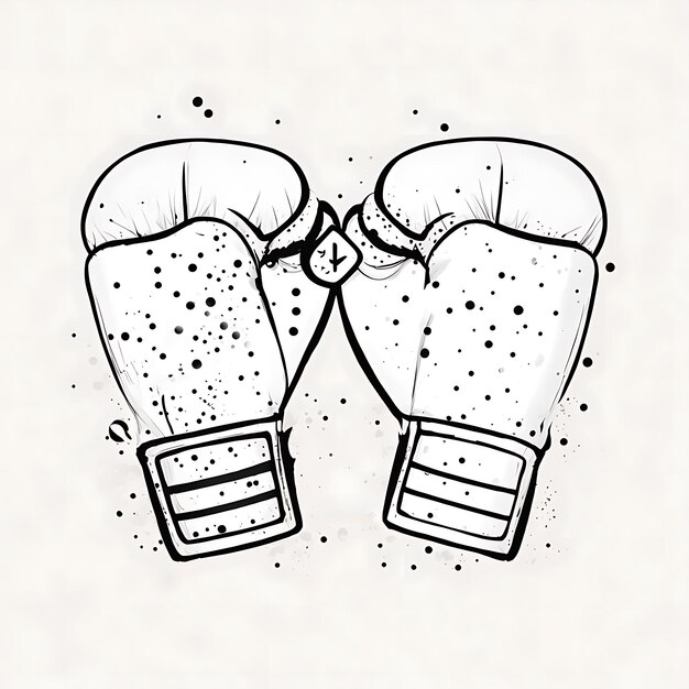 Foto boxhandschuhe-logo-design-illustration