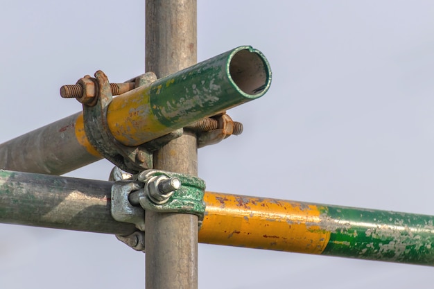 Foto braçadeira de tubo de andaime e peças