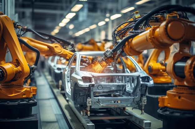 Braços robóticos industriais inteligentes para tecnologia de produção de fábrica digital com fabricação automatizada