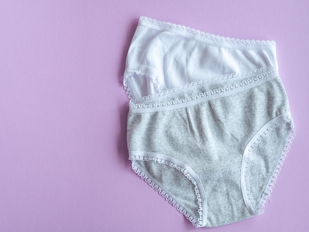 Bragas para niñas en ropa interior de algodón de punto morado Ropa interior para niños