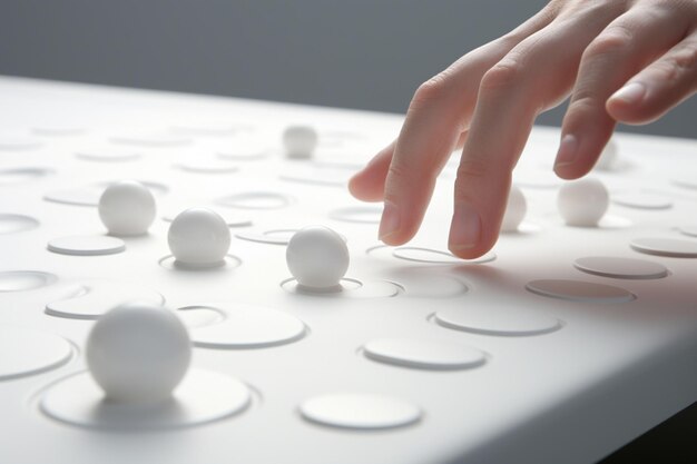 Braille-Lernsitzung für Sehende Interactive Generative ai